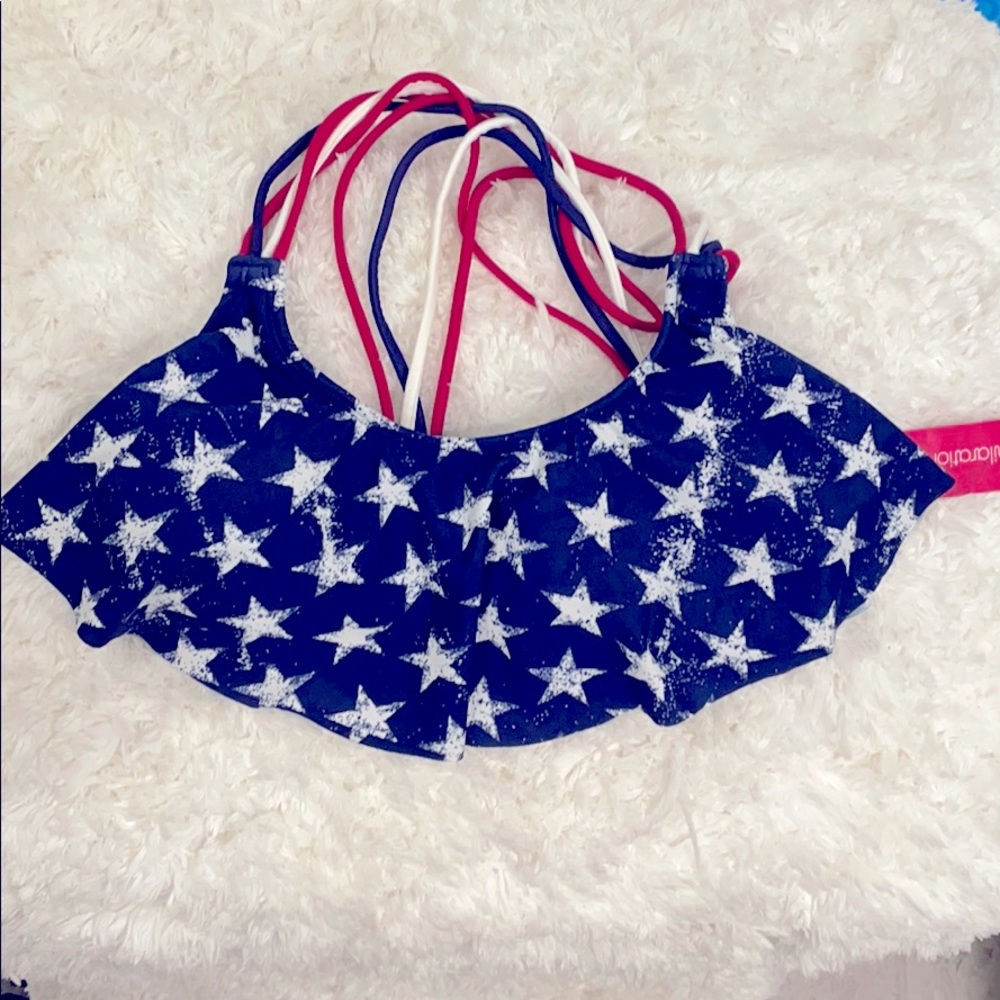 American Flag Bikini Top